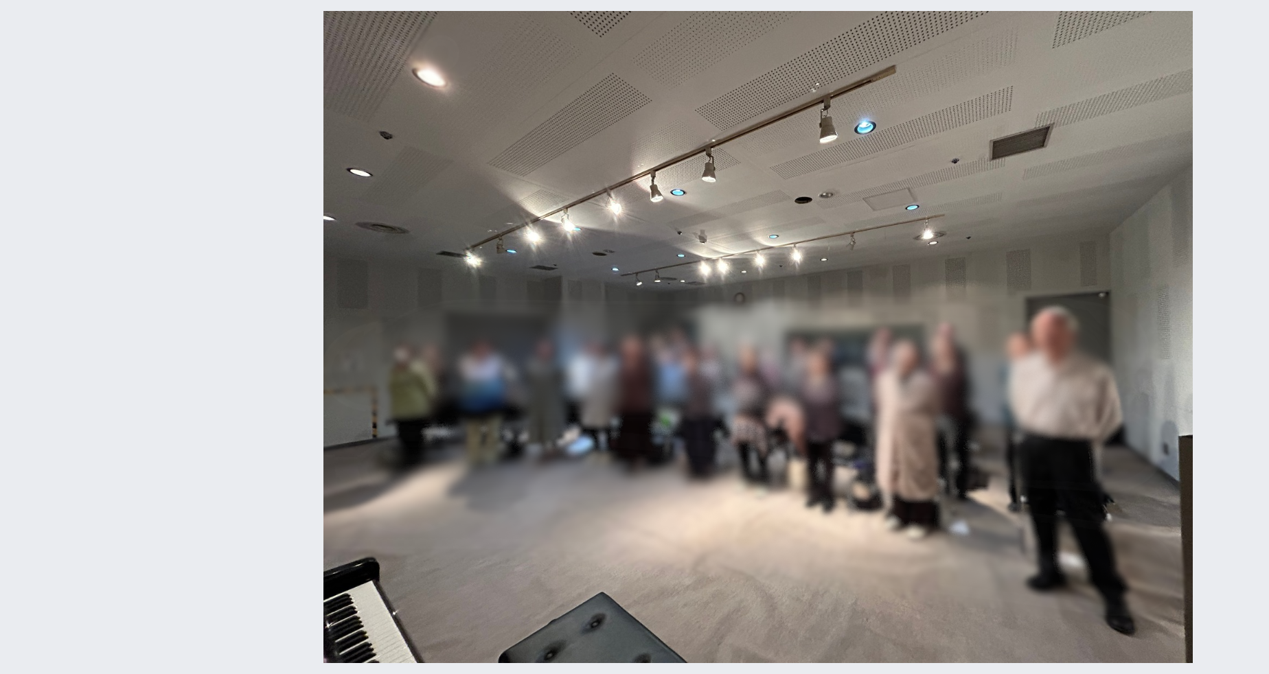 さいたま市でのコーラス練習風景